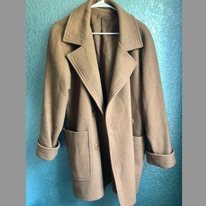 Vintage Marks & Spencers Belgium Made Winter Camel Coat
